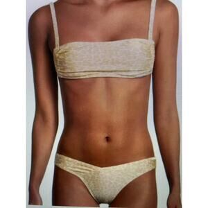 NWT Kendall + Kylie, nude Leo two-piece swimsuit  med